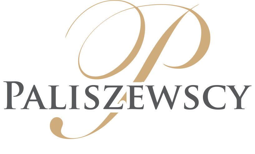 Logo Paliszewscy Sp. z o.o. – czarny napis „Paliszewscy” z charakterystyczną złotą literą P symbolizującą prestiż i jakość usług